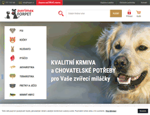 Tablet Screenshot of forpet.cz